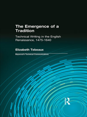 cover image of The Emergence of a Tradition